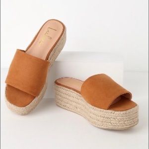 LULUS ESPADRILLE PLATFORM SANDALS